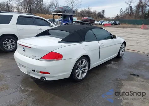 2006 BMW 650I z USA, uszkodzony, nr VIN WBAEK134X6CN79961